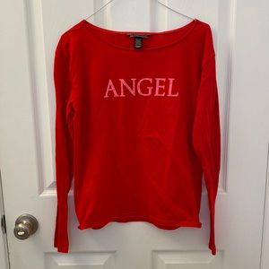Victoria’s Secret Angel Red Long Sleeve Shirt